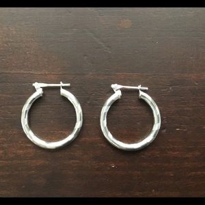 Pretty 925 Silver Hoops from Italy.